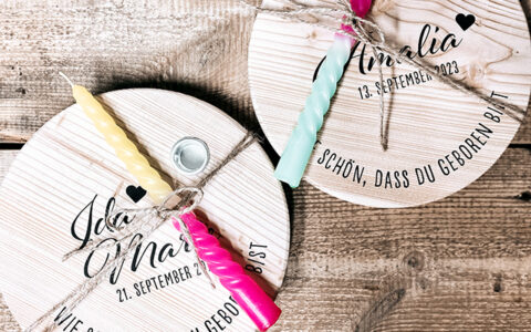 Jules - personalisierte Kerzenteller