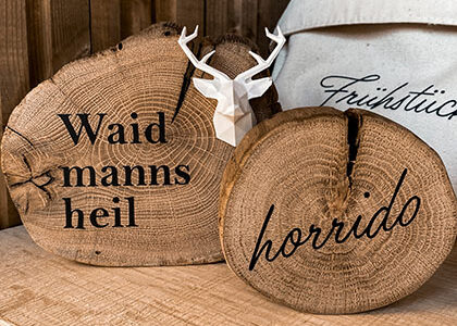 Jules - Holzschilder