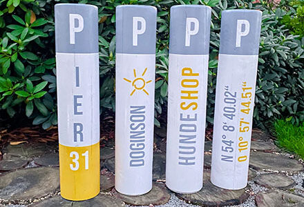 Jules - personalisierte Parkplatzpoller